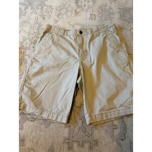 Lucky Brand Shorts Tan Chino Khaki Mens Size 34